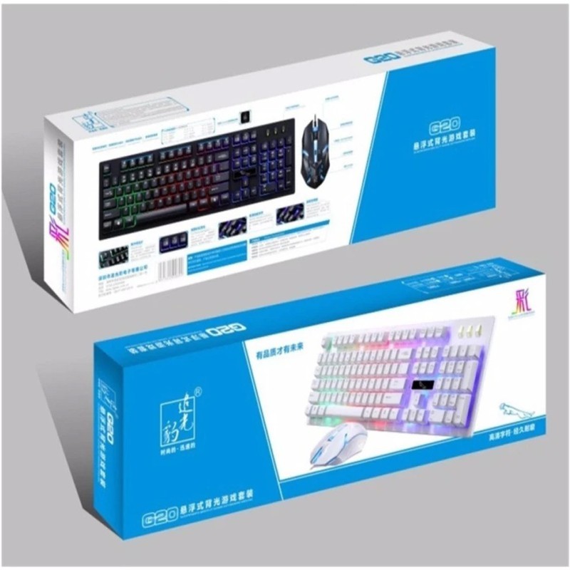 COMBO 5 Bộ bàn phím và chuột G20 Game Led 7 màu | BigBuy360 - bigbuy360.vn
