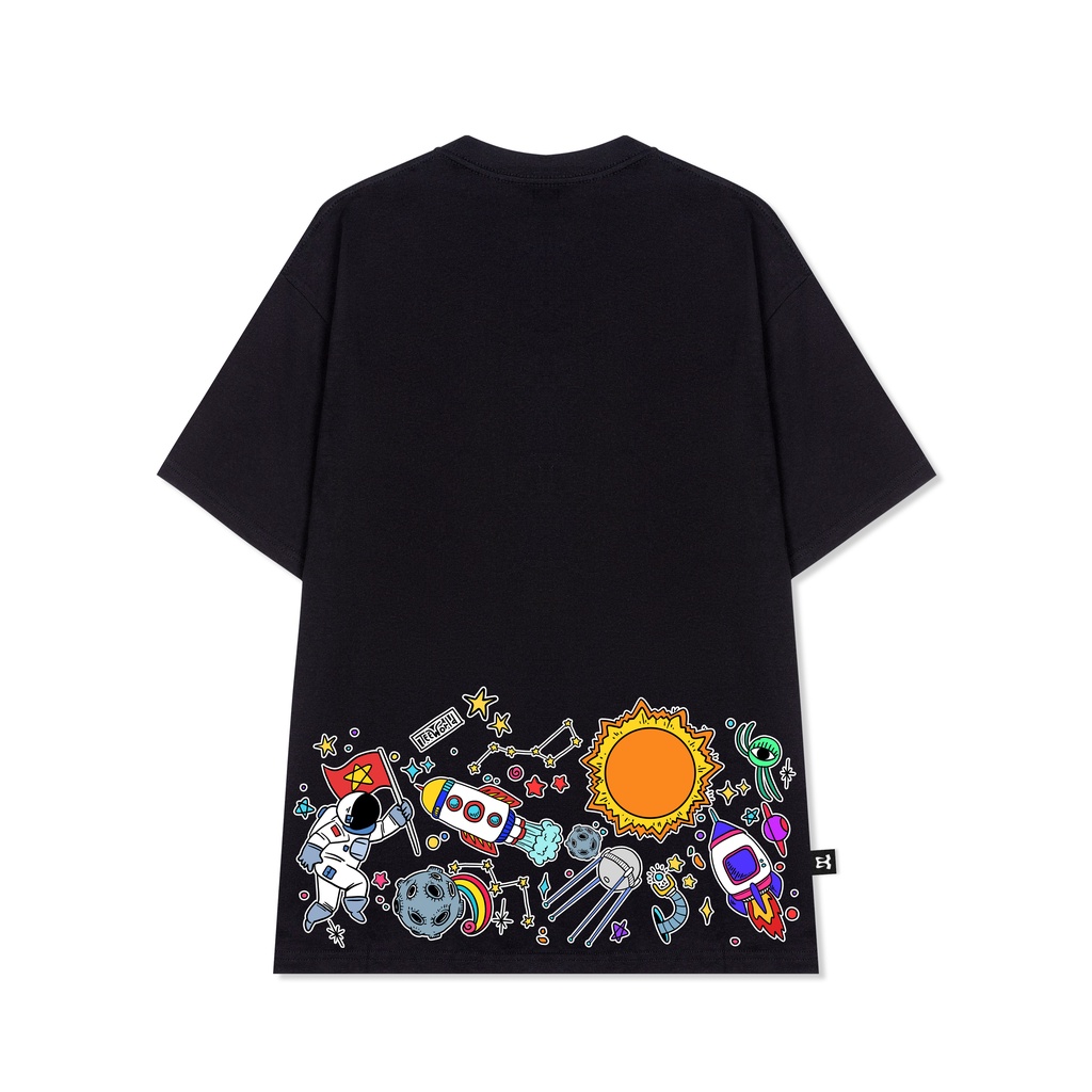 Áo thun Local Brand Teeworld Outer Space T-shirt Nam Nữ Trắng Đen Form Rộng Unisex