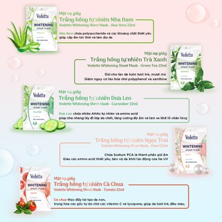 Mặt nạ giấy Vedette Cà chua 22ml
