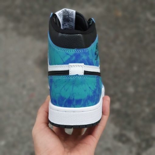 Giày jordan 1 xanh loang cao cổ, giày thể thao jordan tie dye cao cổ hàng cao cấp đủ size nam nữ