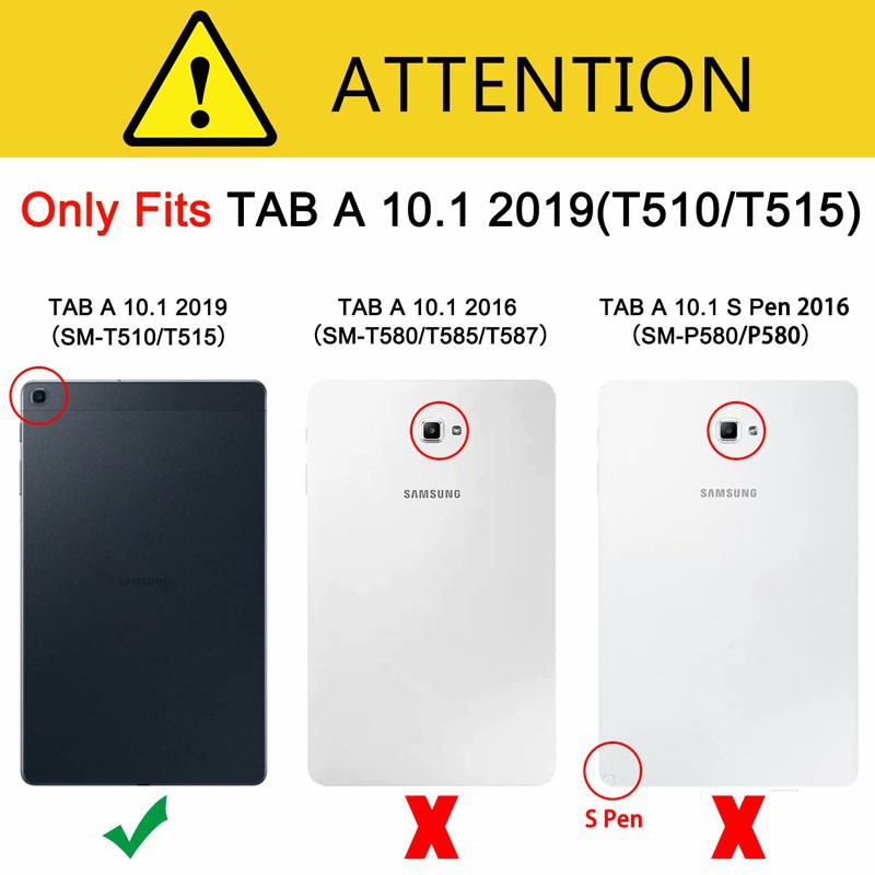 Ốp lưng Samsung Galaxy Tab A 10.1 2019 T510 T515 Hoa văn cao bồi Chân đế lật SM-T510 SM-T515 Bao da máy tính bảng dạng lật