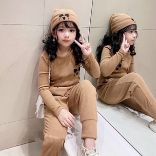 set thể thao kèm mũ gấu cho bé