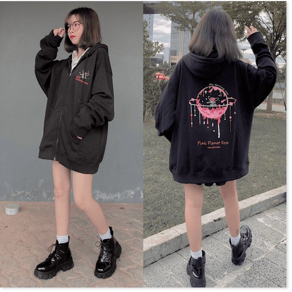 ÁO KHOÁC HOODIES DÂY KÉO,MÀU SẮC XINH XẮN,CHẤT LIỆU THOÁNG MÁT KHÁNH AN FASHION