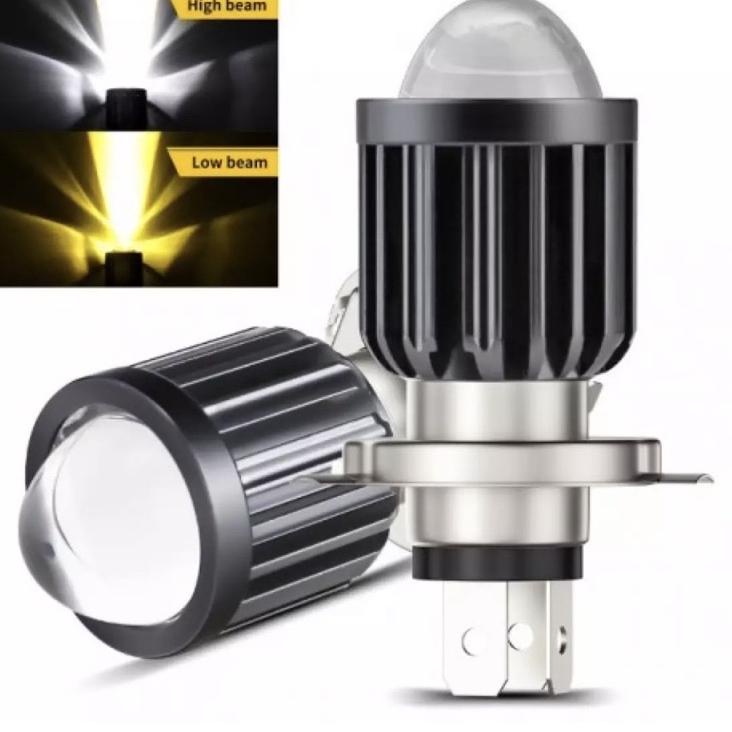 ✤♪ Đèn Pha LED D2 H4 Chuyên Dụng Cho Xe Mô Tô Yamaha Vixion Ninja R15 Pulsar