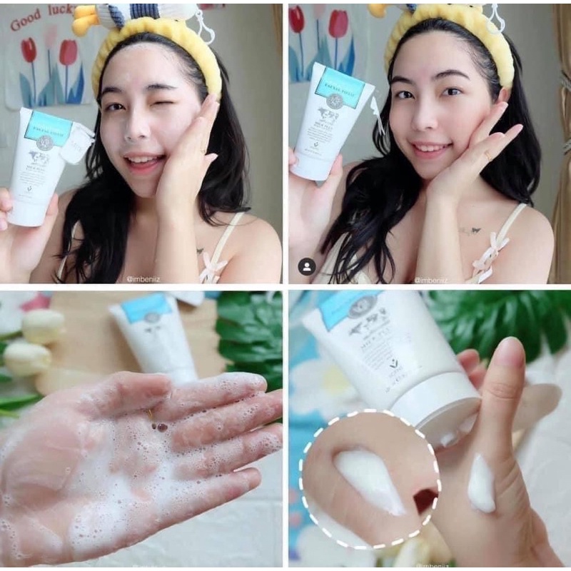 SỮA RỬA MẶT BÒ Milk Plus Q10 100ml thái lan