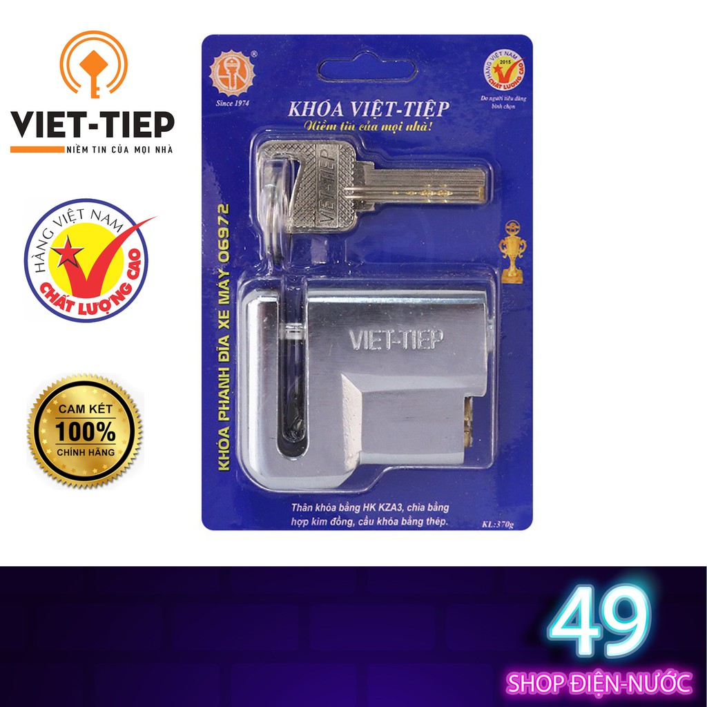 KHOÁ THẮNG ĐĨA XE MÁY VIỆT TIỆP CHÍNH HÃNG 100%