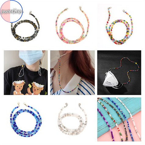 Dây đeo đính cườm chống rơi cho khẩu trang thiết kế tiện dụng