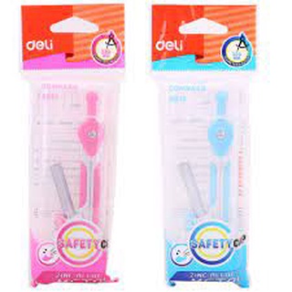 Set 5c Hộp compa chì gỗ deli
