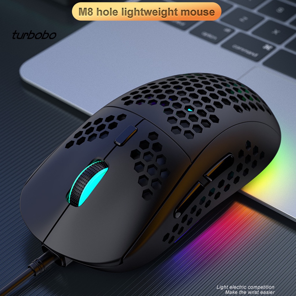 Chuột Chơi Game 6400 Dpi Tbbsb_M8 Thiết Kế Vỏ Tổ Ong Gọn Nhẹ