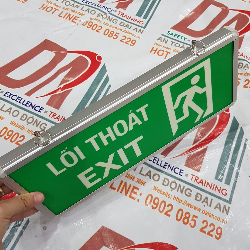Đèn dạ quang uv lối thoát EXIT Lối thoát 2 mặt YF1017