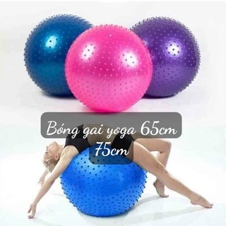 Bóng tập yoga, gym loại gai, trơn,