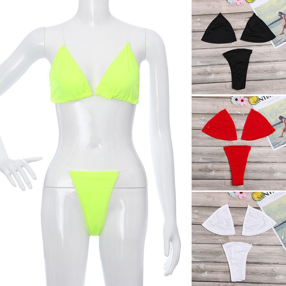 Bộ Đồ Bơi Bikini Không Gọng Kèm Quần Lọt Khe Thời Trang Quyến Rũ Cho