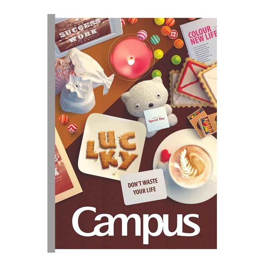 Vở kẻ ngang B5 Campus 120 trang NB-BGIF120 / NB-BGIF2120 / Vở kẻ ngangCampus Gift 120 trang cao cấp