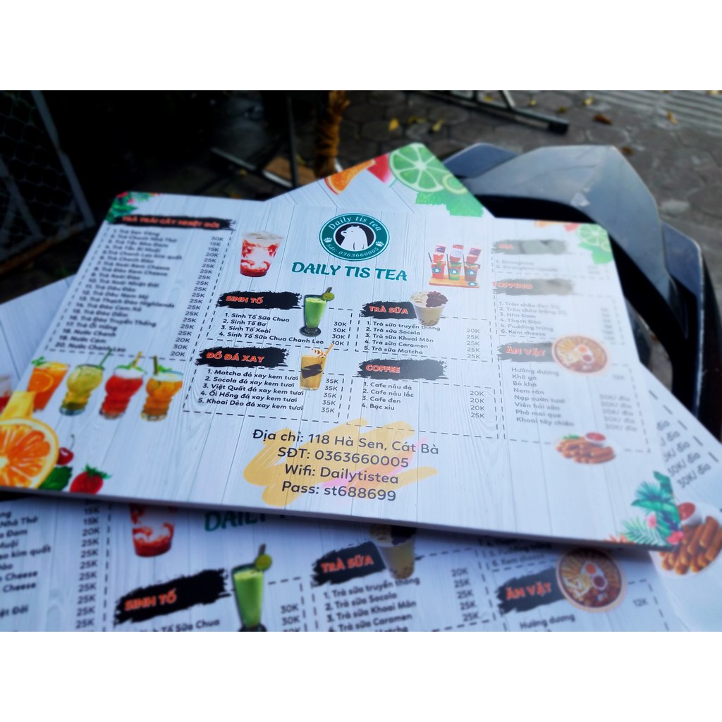 Menu formex cứng cáp, siêu sang và đẹp
