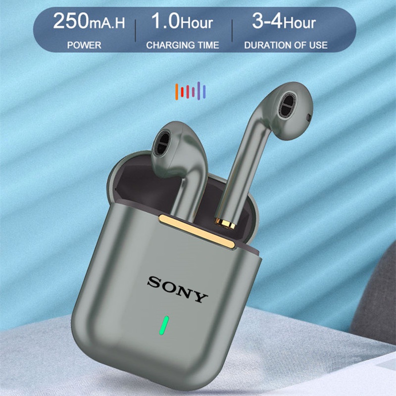 Tai Nghe Nhét Tai Bluetooth 5.0 Không Dây Âm Thanh Nổi HIFI J18 TWS Kèm Phụ Kiện