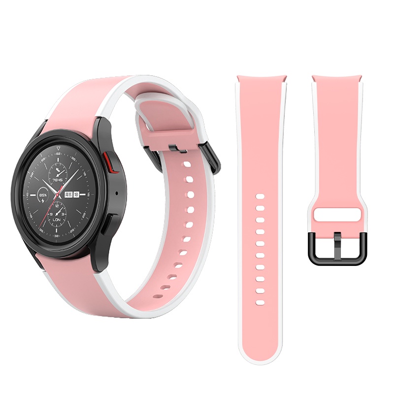 Dây Đeo Thay Thế Bằng Silicone Nhiều Màu Sắc Cho Đồng Hồ Thông Minh Samsung Watch 4 / 5 40 / 44Mm 5 Pro 45Mm