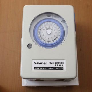 Công tắc hẹn giờ (Timer) 24h TB35B (Có hộp bảo vệ)