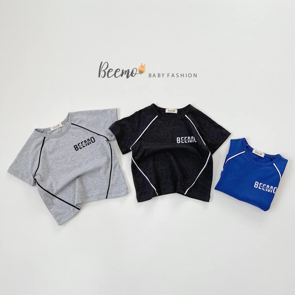 Bộ cotton thể thao cộc tay Beemo cho bé.