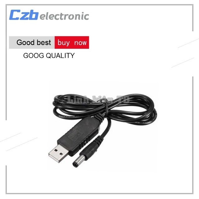 Cáp Usb chuyển nguồn DC 5V lên 5V 9V 12V