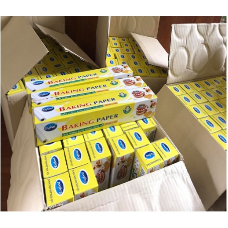 Giấy nến chống dính EU food 30cm x 5m - Giấy nướng không thấm dầu (1 cuộn)
