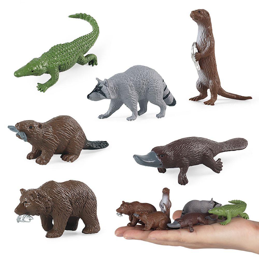 Bộ 6 / 12 Mô Hình Động Vật Hoang Dã Sống Động Như Thật