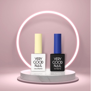 Set 2 sản phẩm Sơn gel Base cường lực và Top Bóng Very good Nail chính hãng Long Lasting Base + Non-wiper Top 10ml