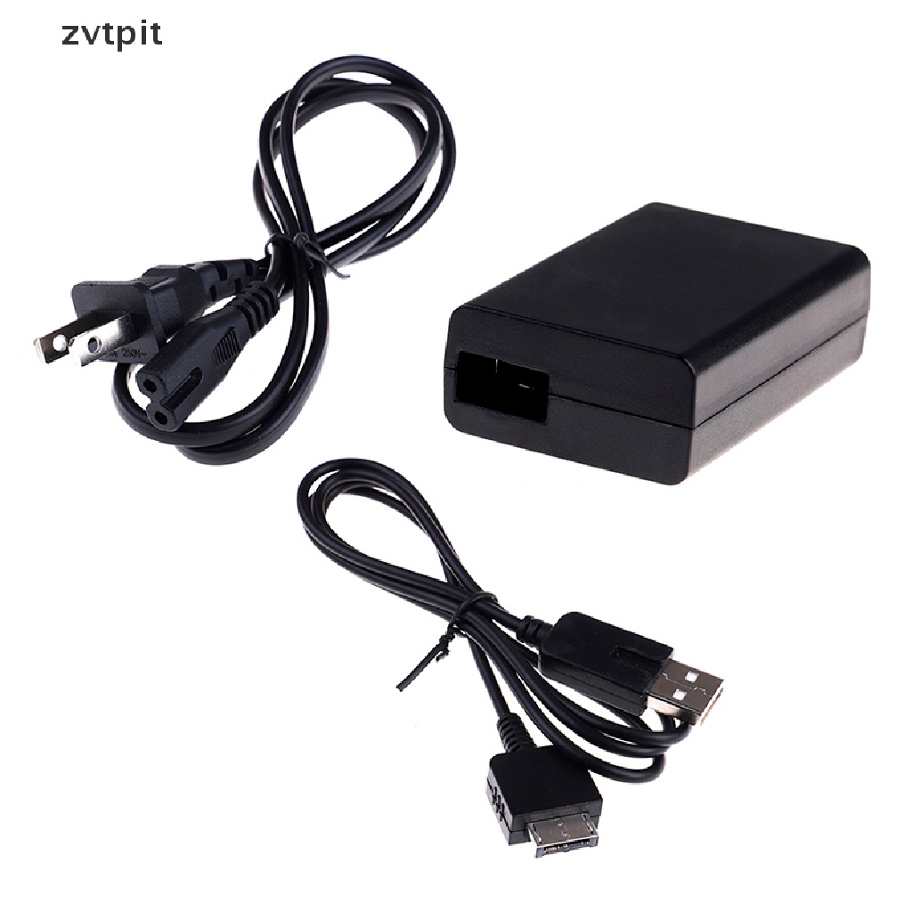 [ZVPT] 1Pc PS vita PSV AC power adapter supply convert charger + USB data cable DSF