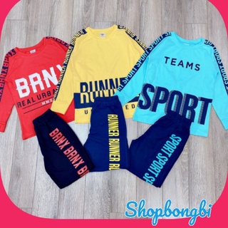 Bộ Bé Trai Dài Tay Size Đại Cotton co dãn đẹp mát