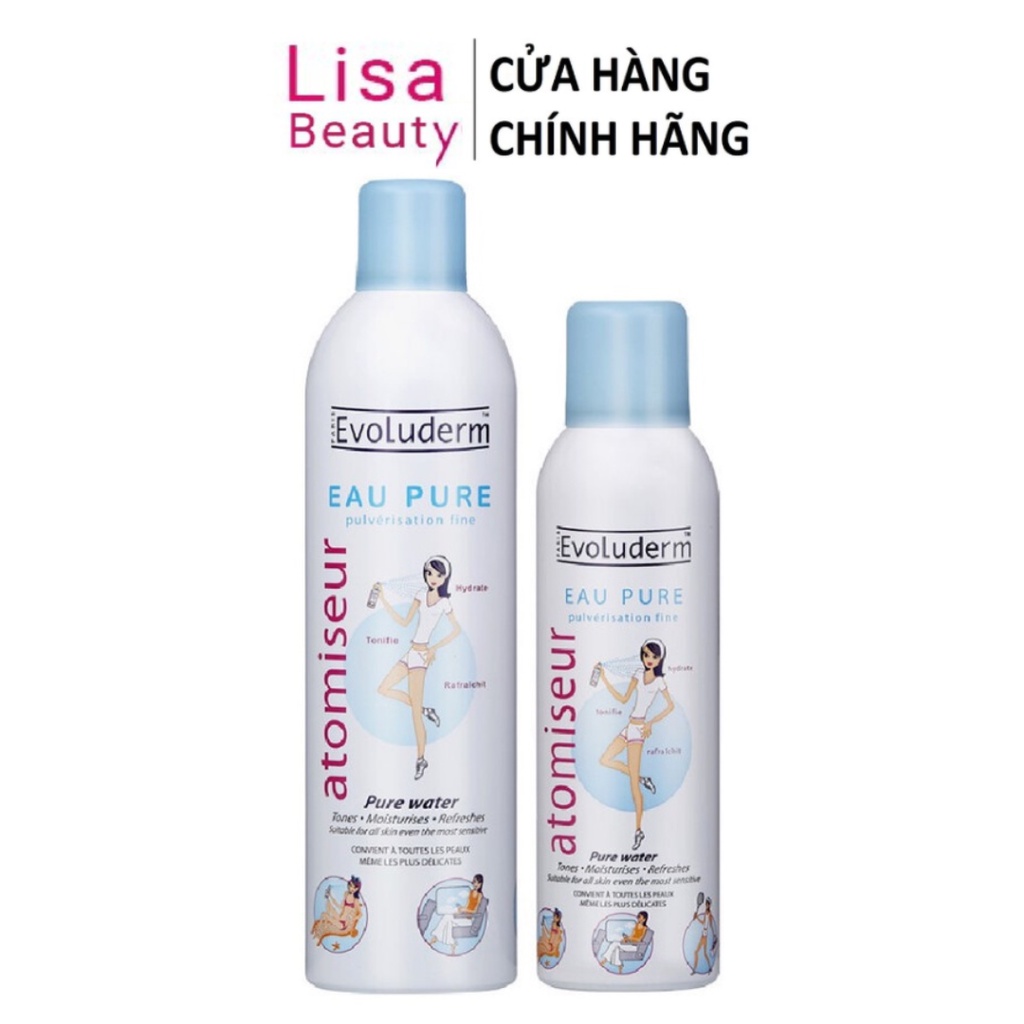 Xịt Khoáng Evoluderm Atomiseur Eau Pure Pháp