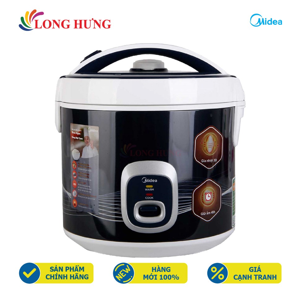 Nồi cơm điện nắp gài Midea 1.8 lít MR-CM1826 - Hàng chính hãng