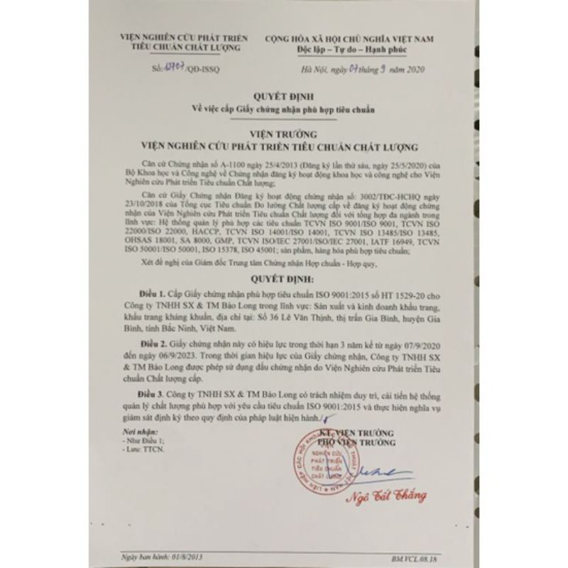 Gói 10 khẩu trang 4D-KF94 Bảo Long kháng khuẩn cao cấp