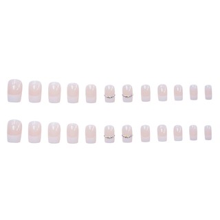 Bộ 24 Móng Tay Giả Viền Pháp (keo dán )