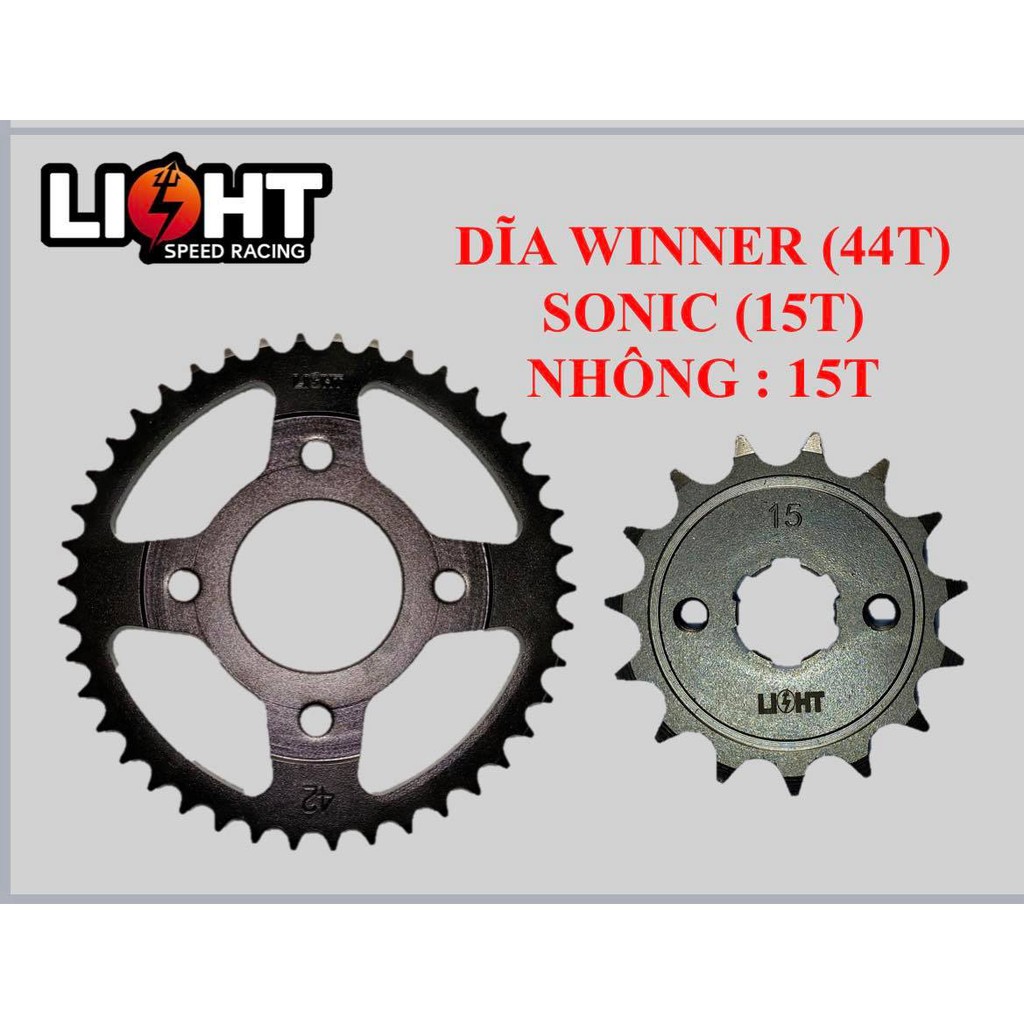 [COMBO SÊN NHÔNG ĐĨA XÍCH] LIGHT SPEED (TẶNG NGAY) DẦU BÔI TRƠN WINNER / SONIC / EX135 ( 4S &amp; 5S) / EX150