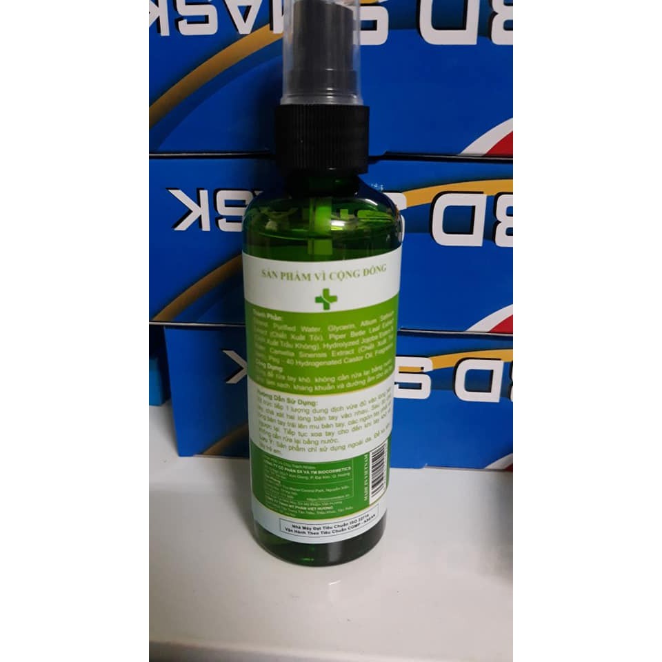 Xịt rửa tay kháng khuẩn khô Bio-100ml | BigBuy360 - bigbuy360.vn