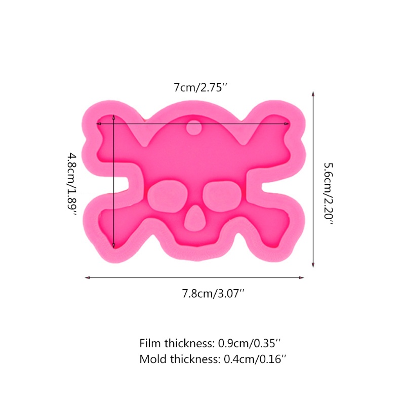 Khuôn Silicone Hình Bộ Xương Làm Móc Khóa DIY