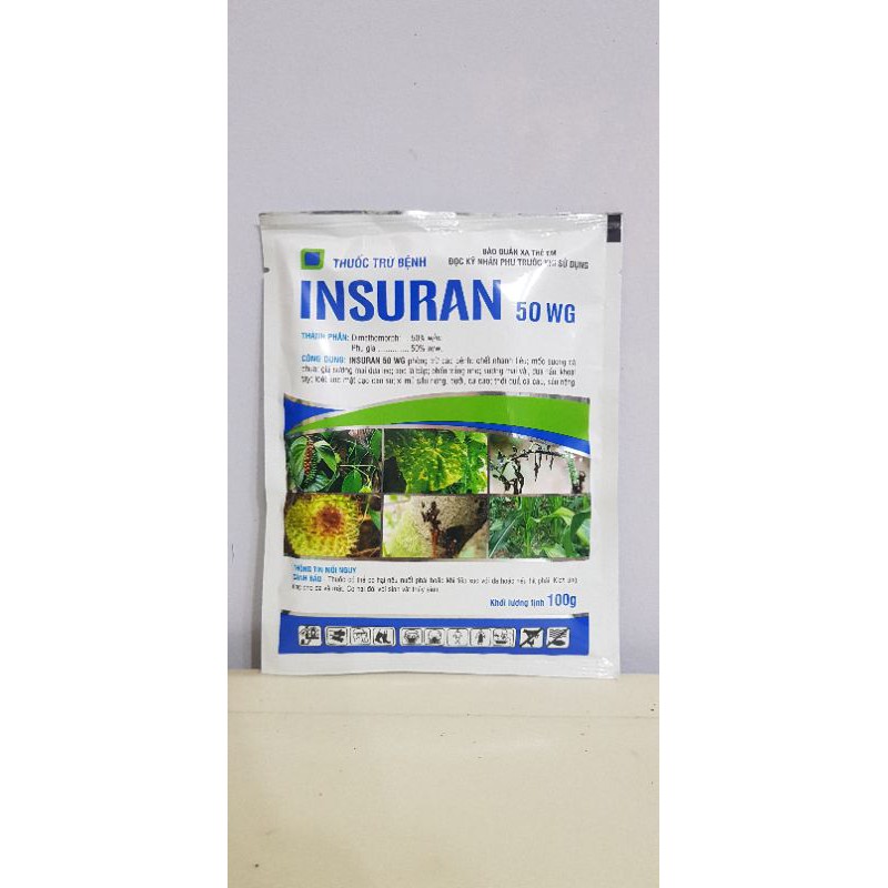 Thuốc trừ nấm nội hấp INSURAN 50WG 100gr