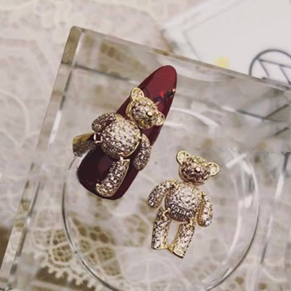 Phụ kiện trang trí móng hình trái tim/bướm 3d DIY