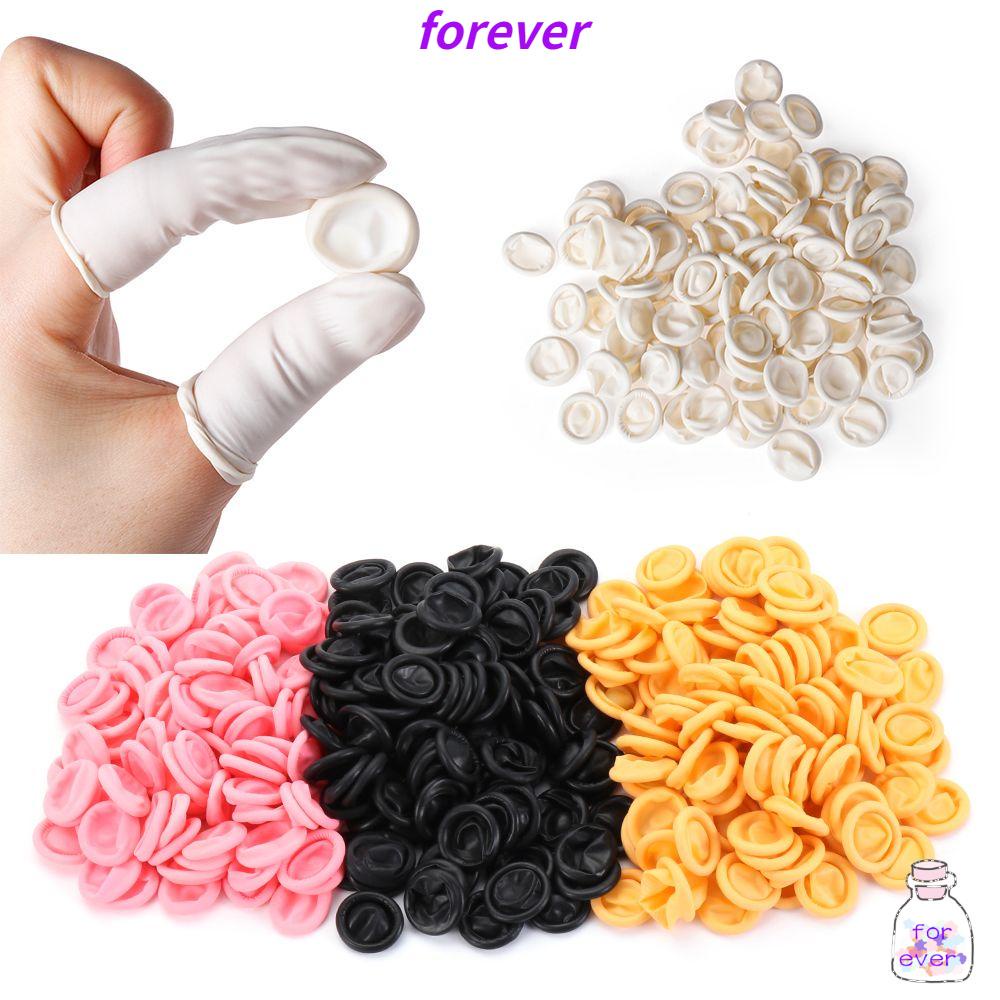Set 100/300 Găng Tay Cao Su Latex Bảo Vệ Ngón Tay Chống Tĩnh Điện Dùng Một Lần