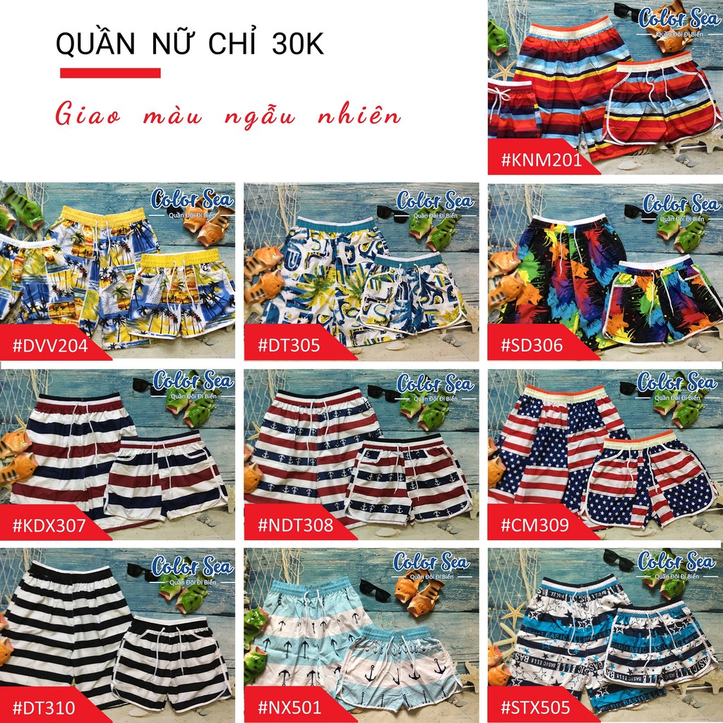 Quần Đôi Đi Biển vảy sơn - Sale Kịch Sàn