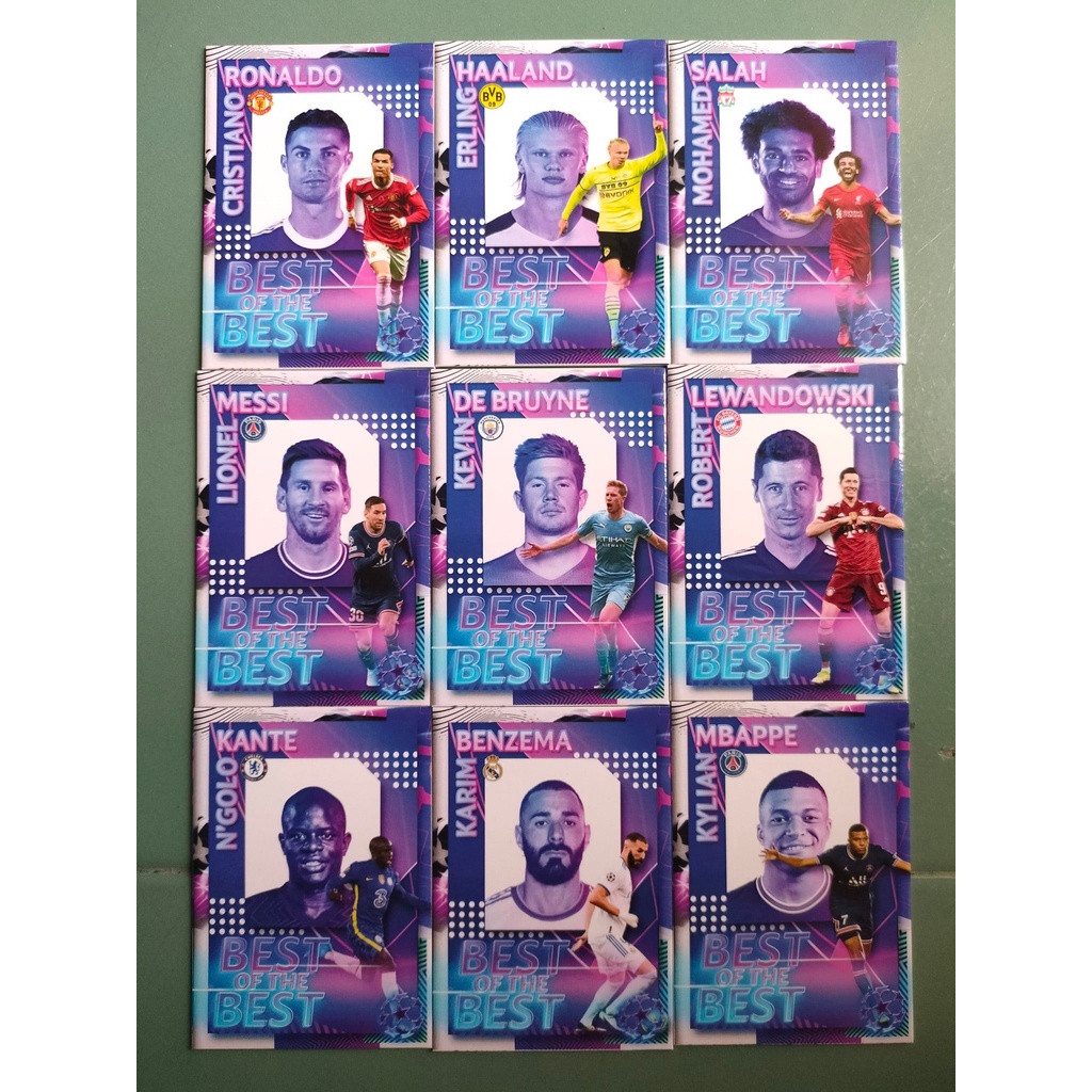 Thẻ Cầu Thủ Bóng Đá SKY Card UCL BOTB | Messi Ronaldo Mbappe De Bruyne Haaland Benzema Salah Kante Lewandowski CR7 M10