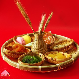 Khay mứt Tết đựng bánh kẹo đặt bàn trà trang trí Tết nhiều kích thước độc đáo