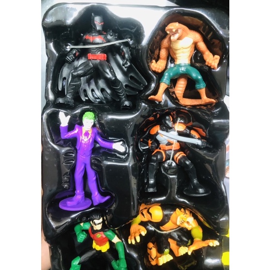 Bộ 8 nhân vật DC Batman cả anh hùng và phản diện mini