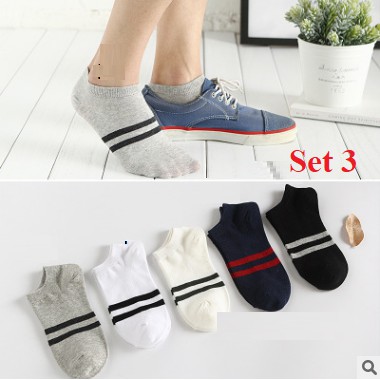 Combo 5 đôi tất nam cổ ngắn