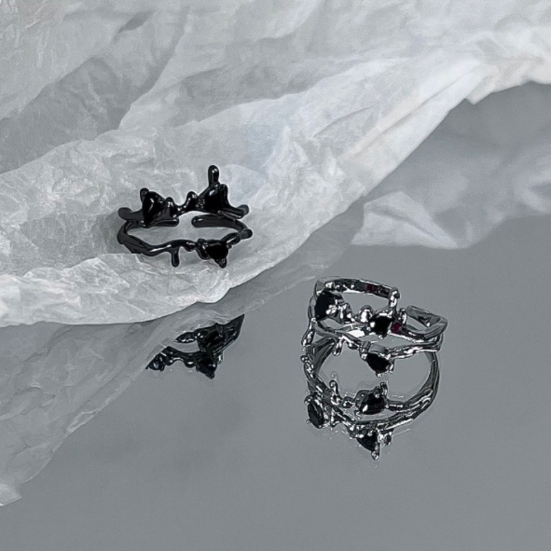 Nhẫn Đeo Tay Thiết Kế Hai Lớp Phong Cách Mới Lạ Cá Tính