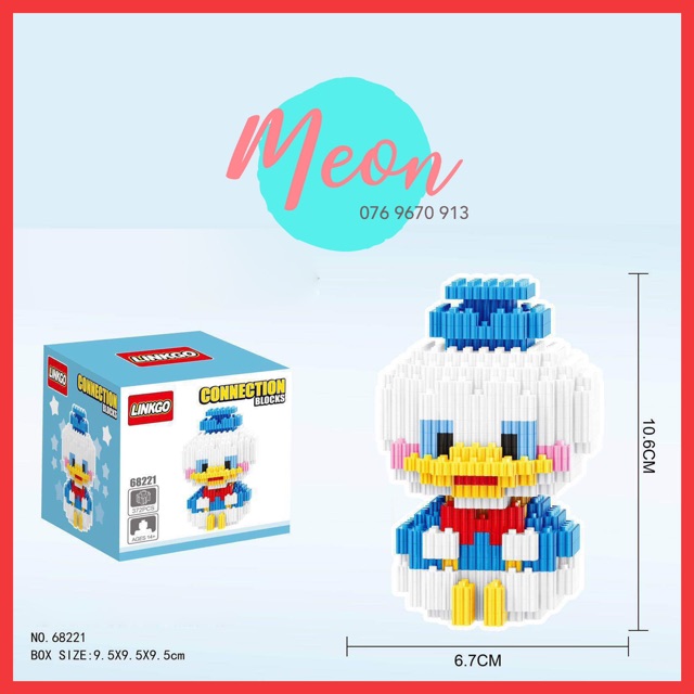 Xếp hình mickey mouse baby - Miniblock lego Minnie Mouse bayby size M
