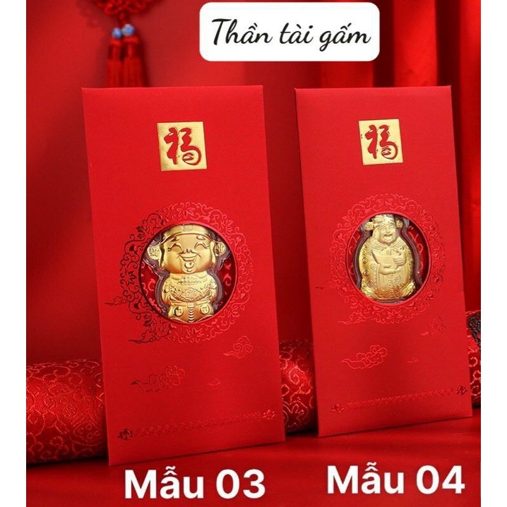 Lì xì tết trâu ngũ hổ thần tài phát tài lộc cho năm mới hót nhất năm 2023