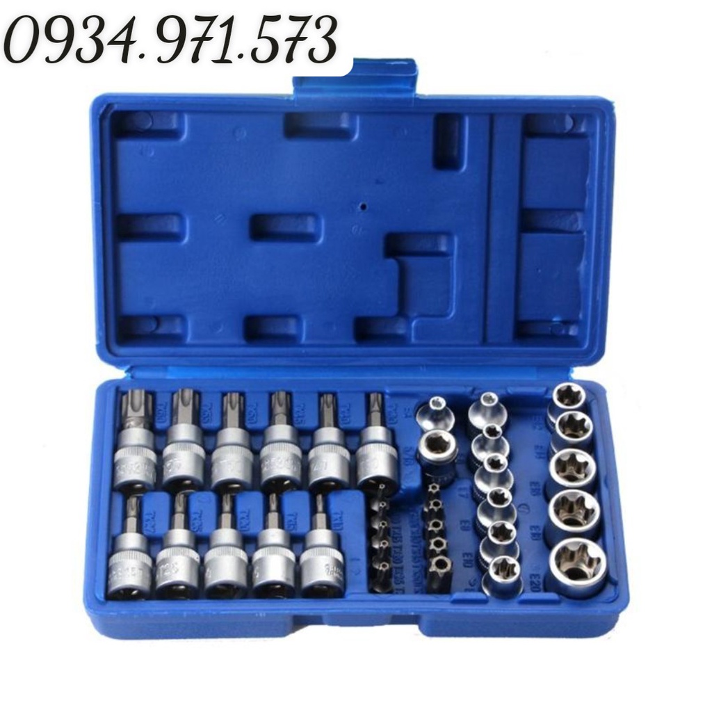 Bộ Đầu Lục Giác Hoa Thị Khẩu E 34 Chi Tiết