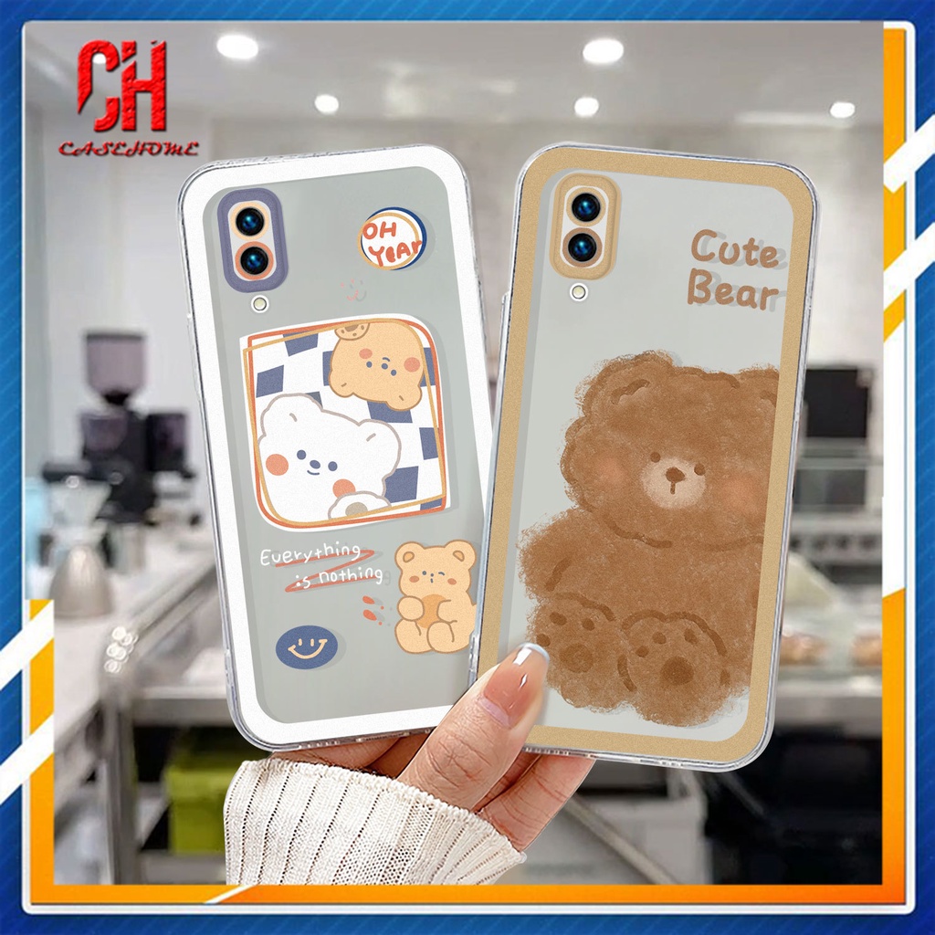 Ốp Điện Thoại Tpu Mềm Hình Gấu Dễ Thương Cho VIVO Y20 Y15S Y91C Y21 2021 Y21A Y21T Y12S Y12 Y30 Y21S Y20S Y12i Y01 Y91 Y30i Y93 Y95 Y15 Y17 Y50 Y53S Y51 2020 Y51A Y33T V21 V23E Y75 T1 Y55 Y75 Y16 Y10 Y33S Y1S Y11 Y31 Y20i Y91i Y90 Y51S Y12A Y33 Y11S