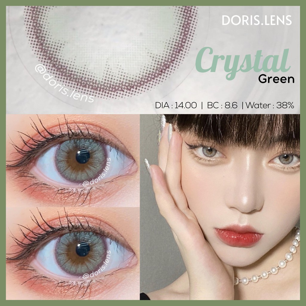 Kính Áp Tròng DORIS.LENS - Crystal Green 14.0mm