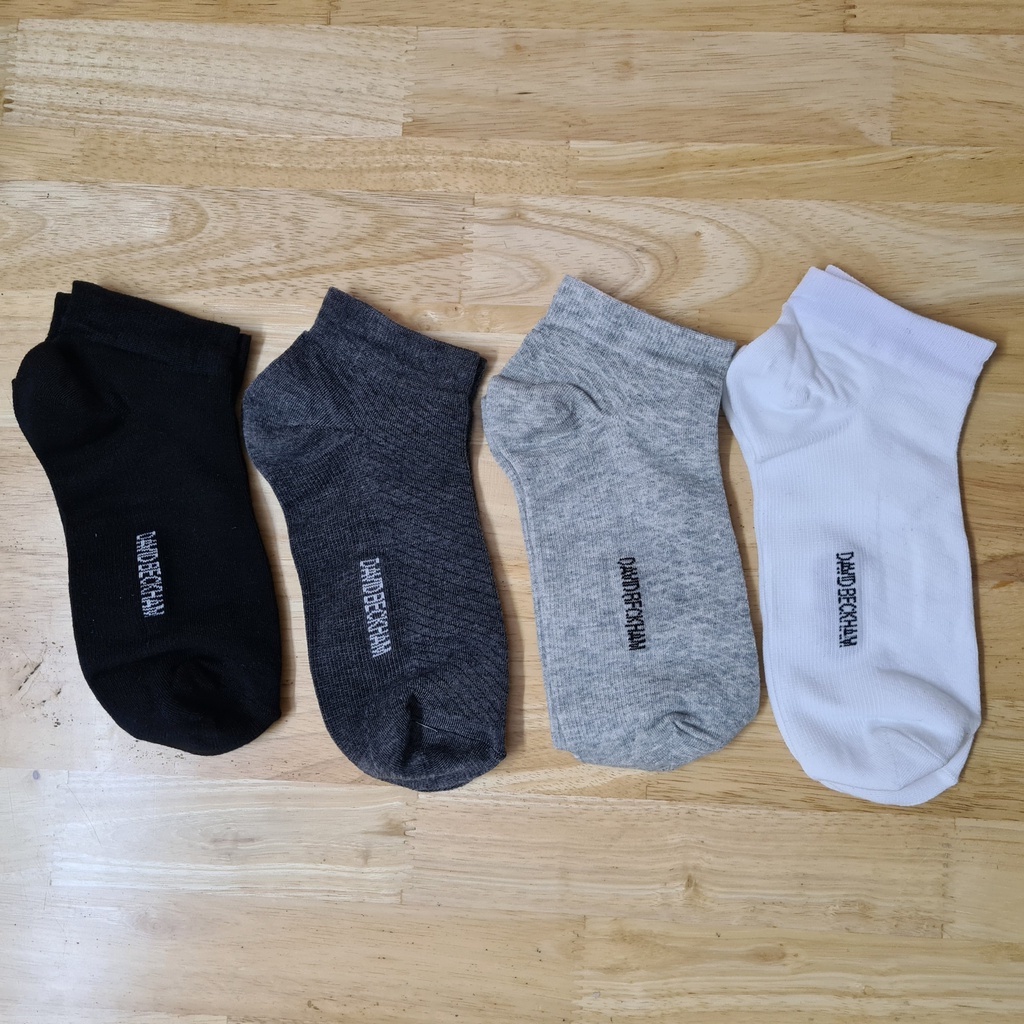 HỘP tất nam cổ ngắn ,vớ cổ ngắn nam Davi beckham (4 đôi) chất cotton siêu đẹp TATNAM02